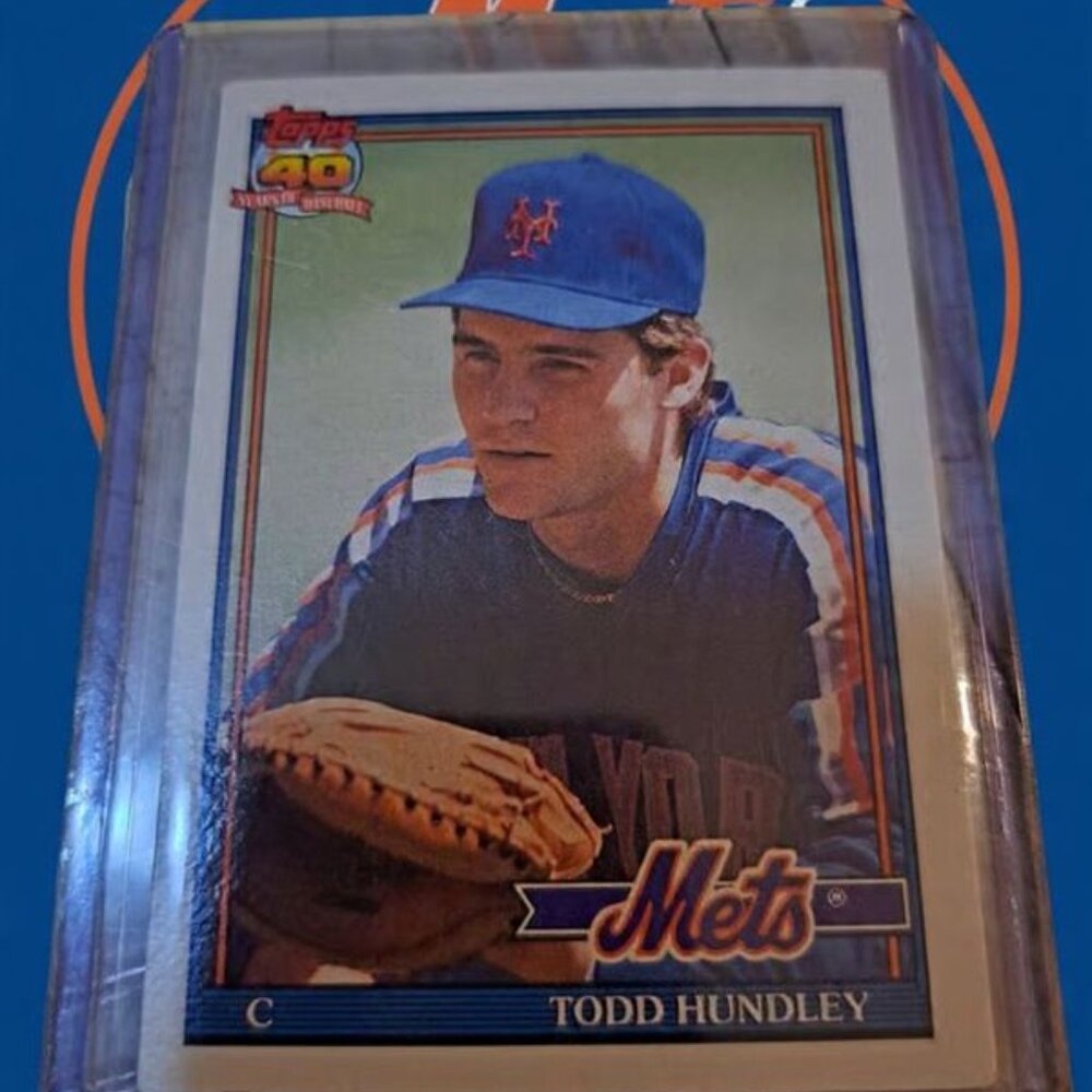Todd Hundley mets Topps #457 1991 baseball card